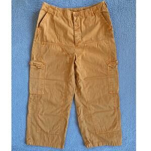 Universal Thread Pants 14 Large Wide Leg Baggy Crop Button Fly High Rise Chino